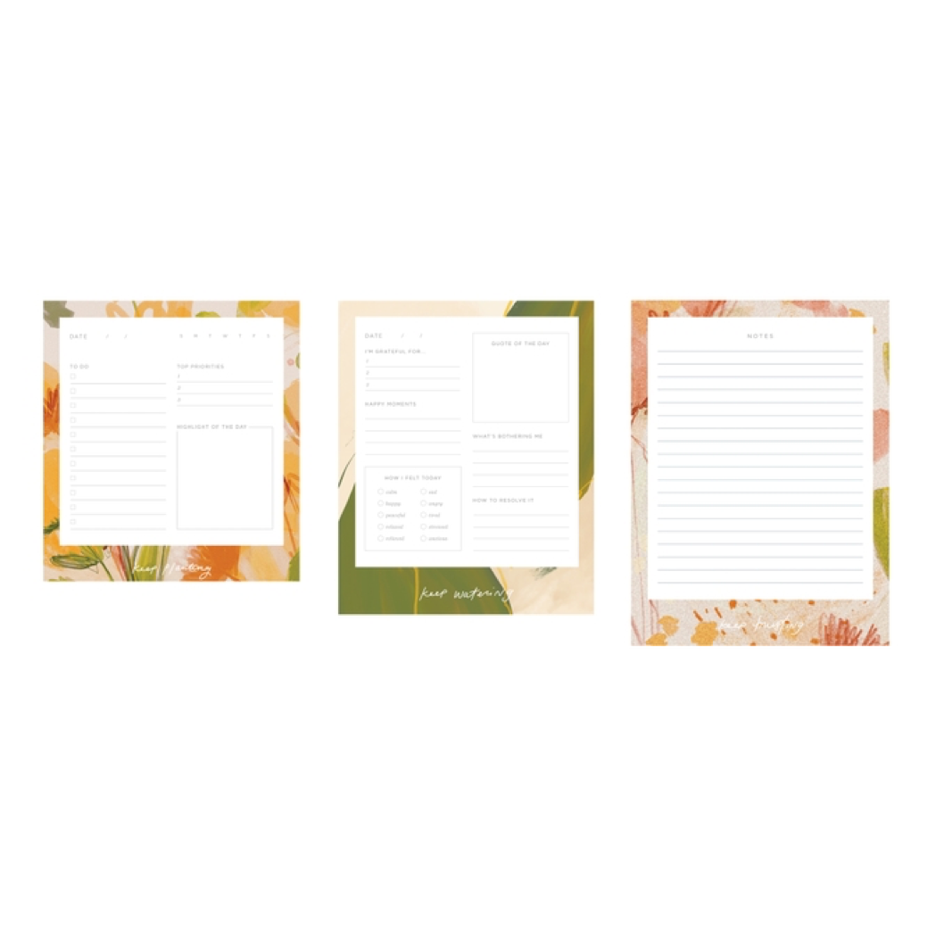 MHN Floral- Set of 3 Notepads