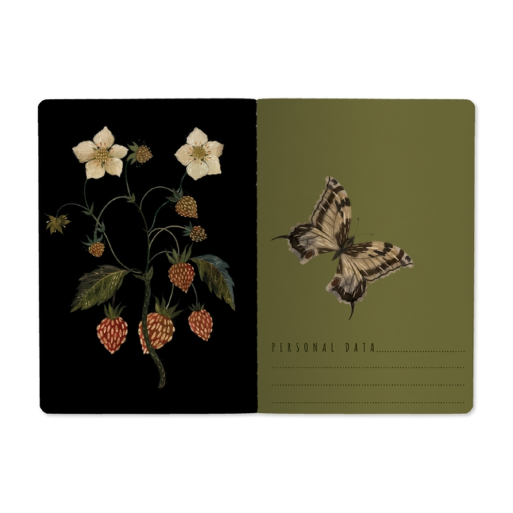Forest Flowers Slim Notebook (lined)