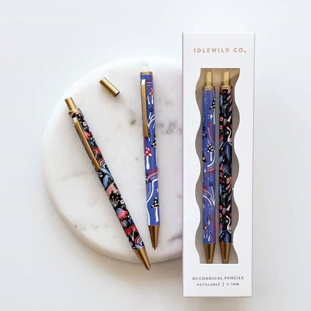 MUSHROOM MENAGERIE MECHANICAL PENCILS