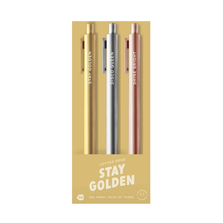Stay Golden Jotter Pens (Set of 3)