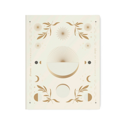 Celestial Frame Creative Notebook (mixed dots/grid/lined/blank pages)