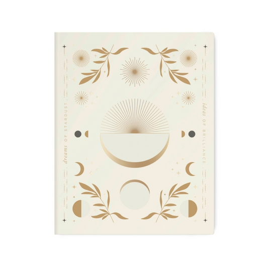 Celestial Frame Creative Notebook (mixed dots/grid/lined/blank pages)