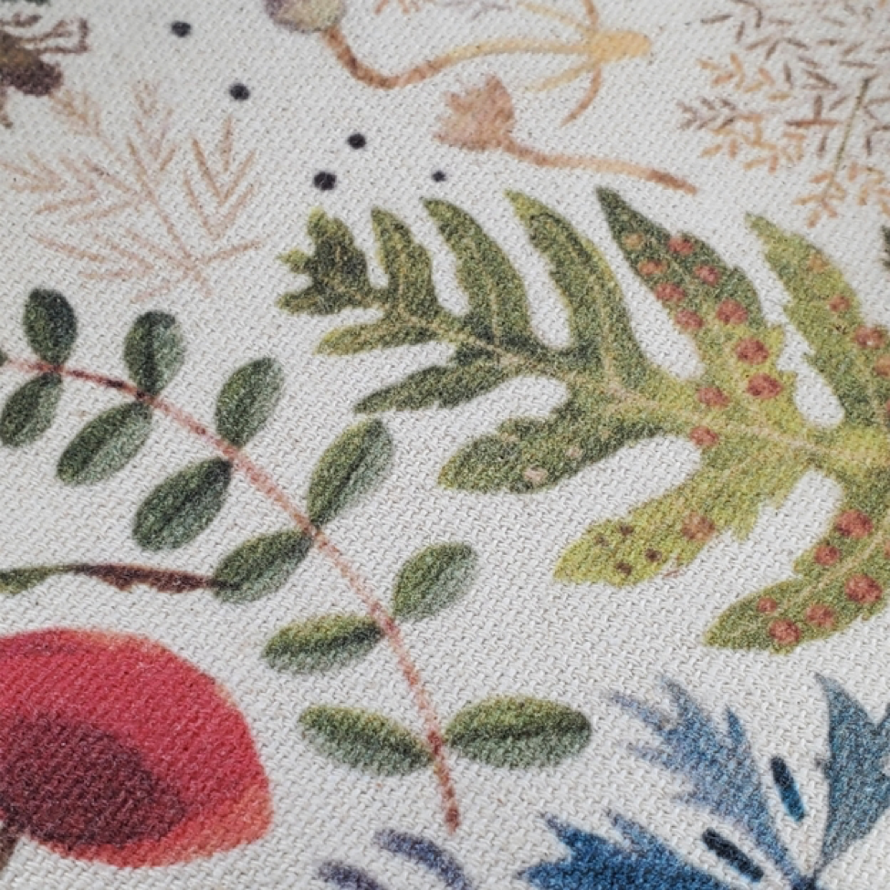 Tote Bag Canvas - Greens and Flowers