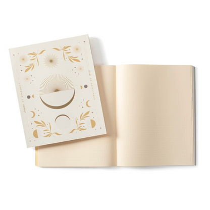 Celestial Frame Creative Notebook (mixed dots/grid/lined/blank pages)